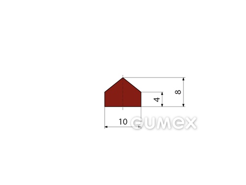 Kompaktes Silikonprofil, D-Form - 0119, 
