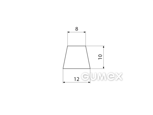 Kompaktes Silikonprofil, Trapezform - 0023, 