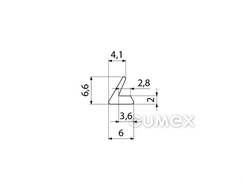 Kompaktes Silikonprofil, L-Form - 0136, 