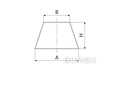 Kompaktes Silikonprofil, Trapezform - 0023, 